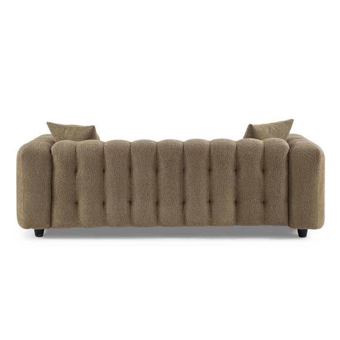 Modern Square Arms Chesterfield Sofa