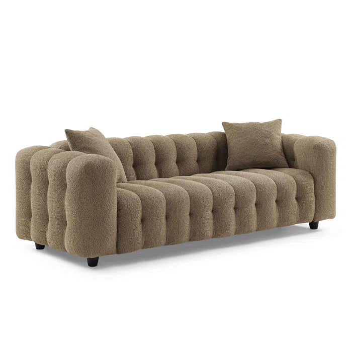 Modern Square Arms Chesterfield Sofa