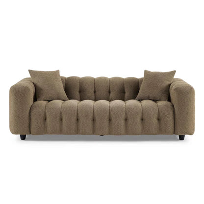 Modern Square Arms Chesterfield Sofa