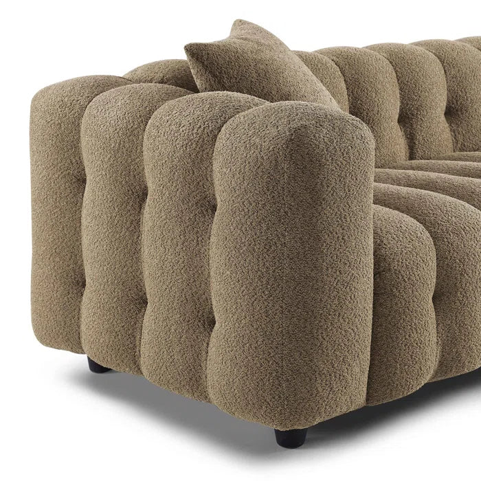 Modern Square Arms Chesterfield Sofa