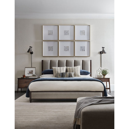 Varenna Channeled Upholstered Bed