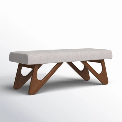 Teakwood Upholstered Bench