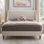 Luxe Wingback Platform Bed