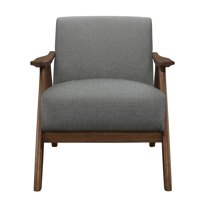 Mid-Centuary Upholstered Curve Armchair