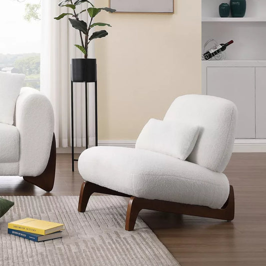 Mid Century Modern Armless Accent Chair