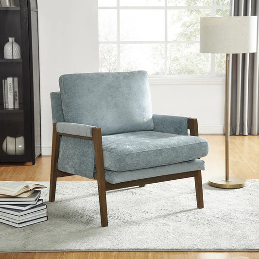 Mid Century Velvet Accent Chair