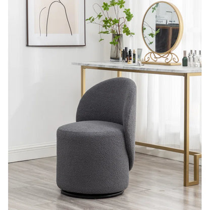 Mika Upholstered Swivel Barrel Chair