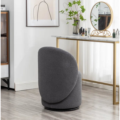 Mika Upholstered Swivel Barrel Chair