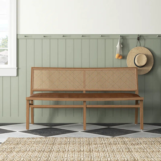 Miraj Faux Leather Upholstered Bench