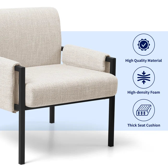 Modern Upholstered Accent Armchair