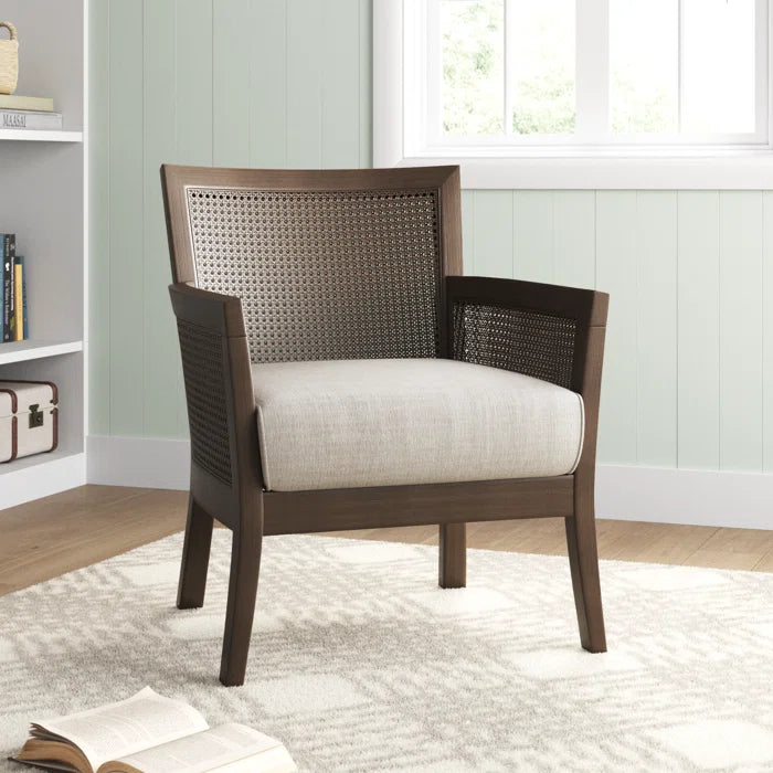 Natural Cane Back and Sides Armchair