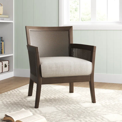 Natural Cane Back and Sides Armchair