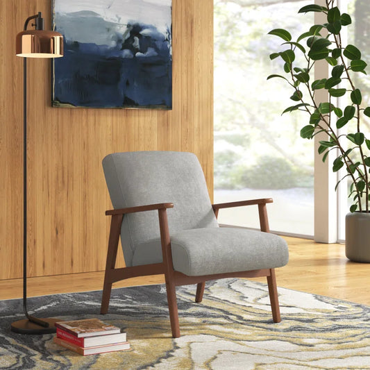 Nomady Accent Chair with Teakwood Frame