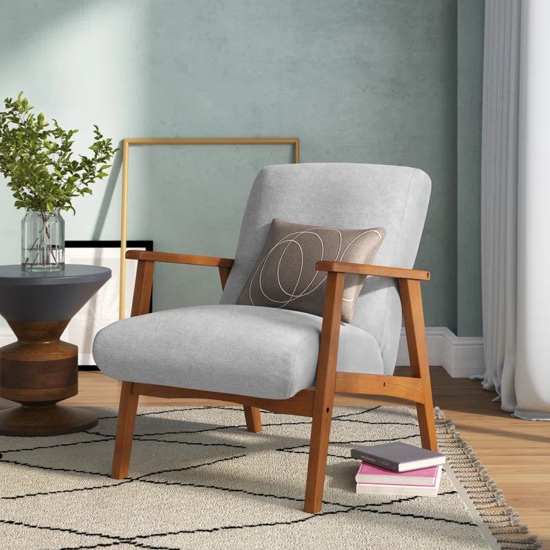 Nomady Accent Chair with Teakwood Frame