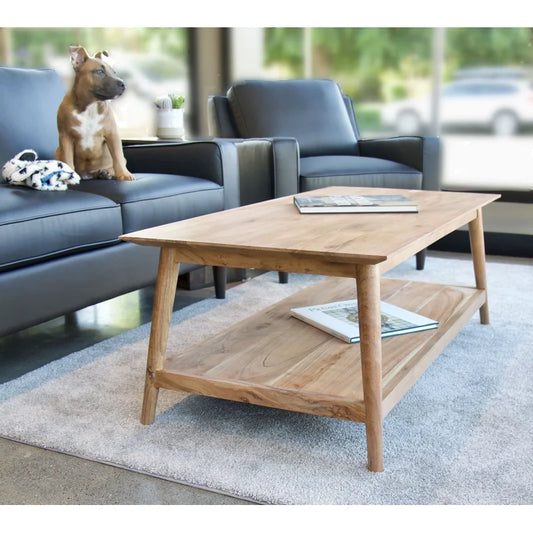 Solid Teak Rectangle Coffee Table