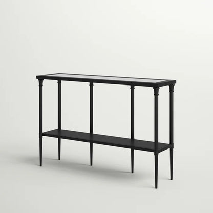 Petro Glass Top Console Table