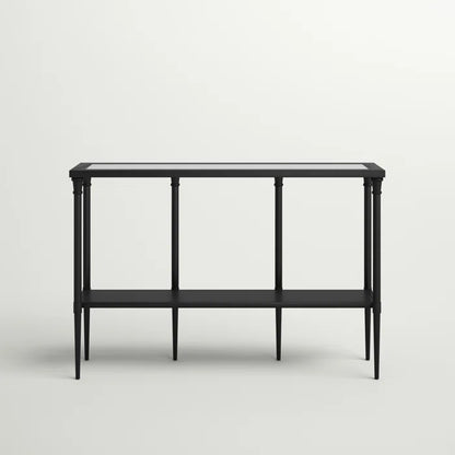 Petro Glass Top Console Table