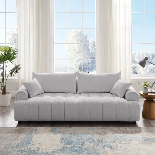 Luxury Modern Tufted Boucle Sofa