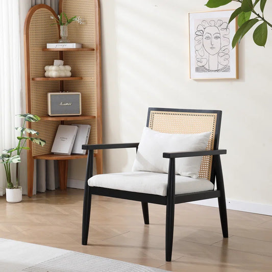 Riva Upholstered Rattan Armchair