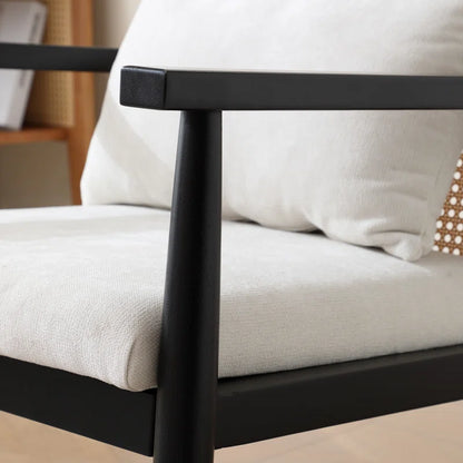 Riva Upholstered Rattan Armchair