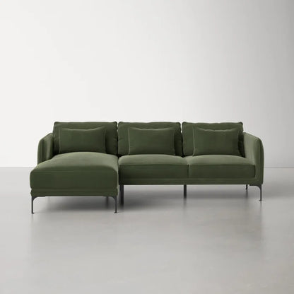 Varito L Shape 2 - Piece Velvet Sectional
