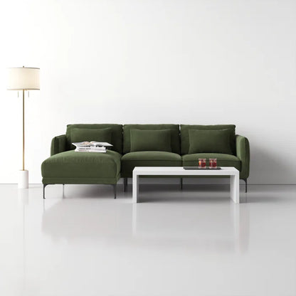 Varito L Shape 2 - Piece Velvet Sectional