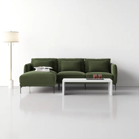 Varito L Shape 2 - Piece Velvet Sectional