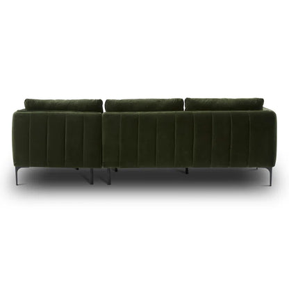 Varito L Shape 2 - Piece Velvet Sectional