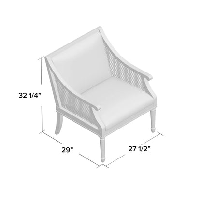 Rattan Farmhouse Accent Chair