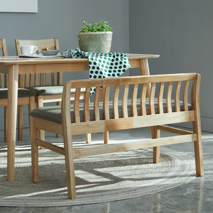 Teakwood Upholstered Bench