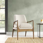 Russell Walnut Upholstered Armchair