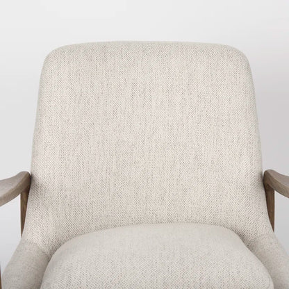 Russell Walnut Upholstered Armchair