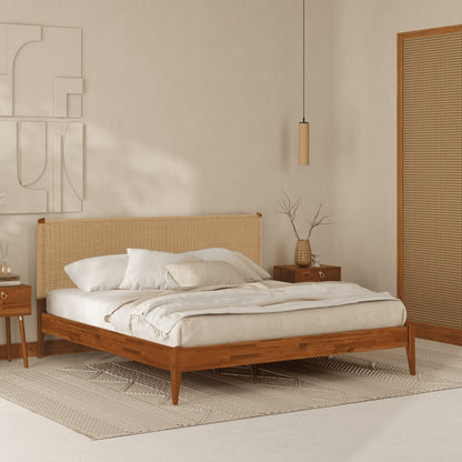 Selina Jute Cord Headboard Bed
