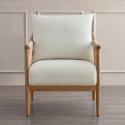 Sleek Cord Upholstered Armchair