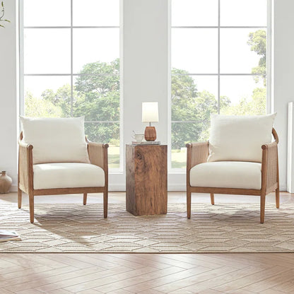 Sleek Cord Upholstered Armchair