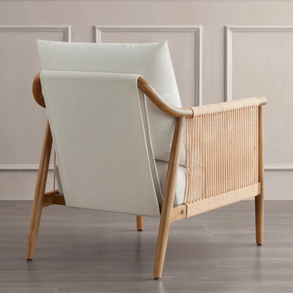 Sleek Cord Upholstered Armchair