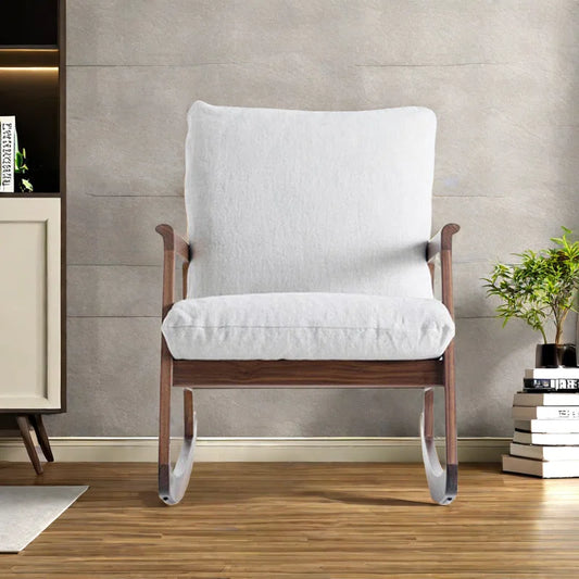 Solid Teak Wood Rocking Chair