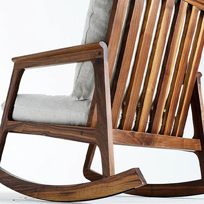 Solid Teak Wood Rocking Chair