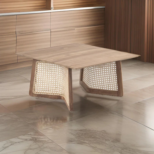 Nyami Solid Wood Top Coffee Table