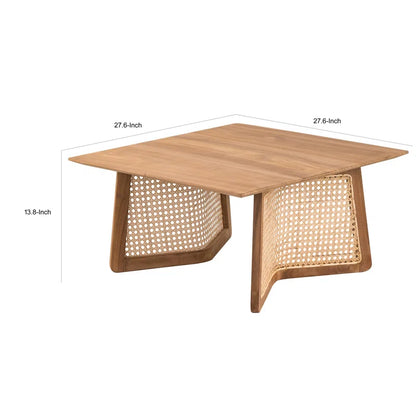 Nyami Solid Wood Top Coffee Table