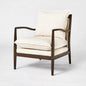 Teak Pillow Top Accent Chair