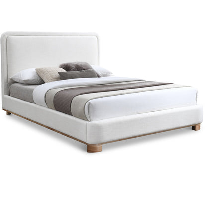 Sage Linen Upholstered Bed