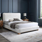Sage Linen Upholstered Bed