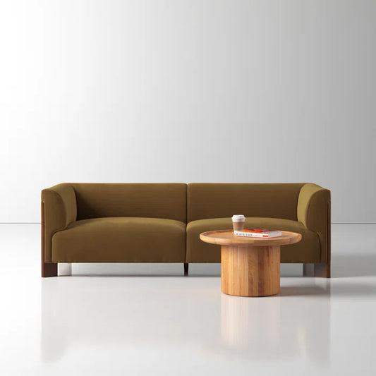 Upholstered Sofa With Solid Wood Leg