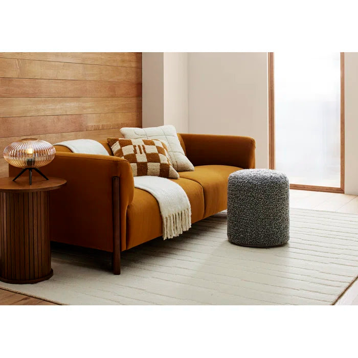 Upholstered Sofa With Solid Wood Leg