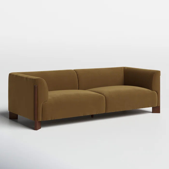 Upholstered Sofa With Solid Wood Leg