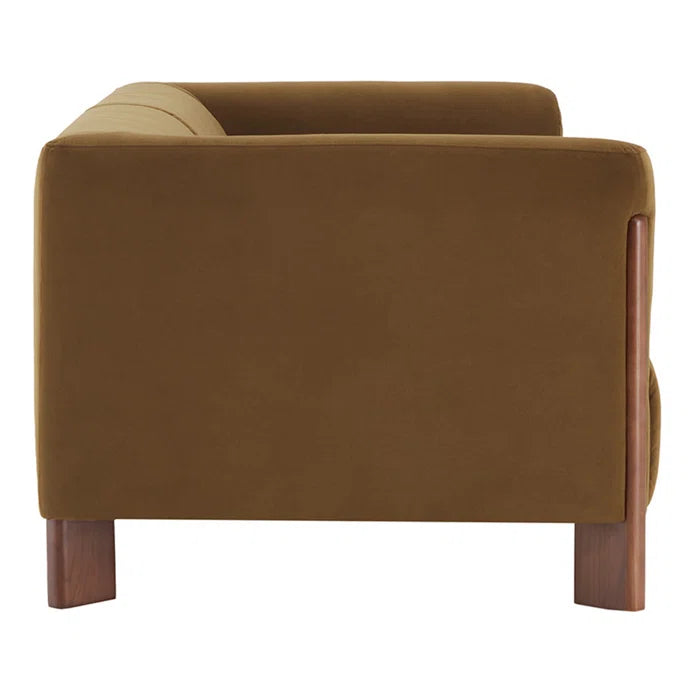 Upholstered Sofa With Solid Wood Leg